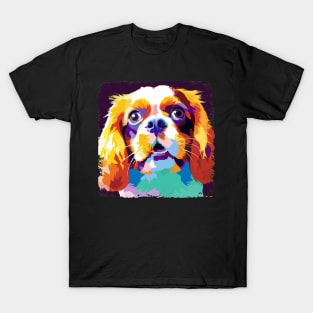 Cavalier King Charles Spaniel Pop Art - Dog Lover Gifts T-Shirt